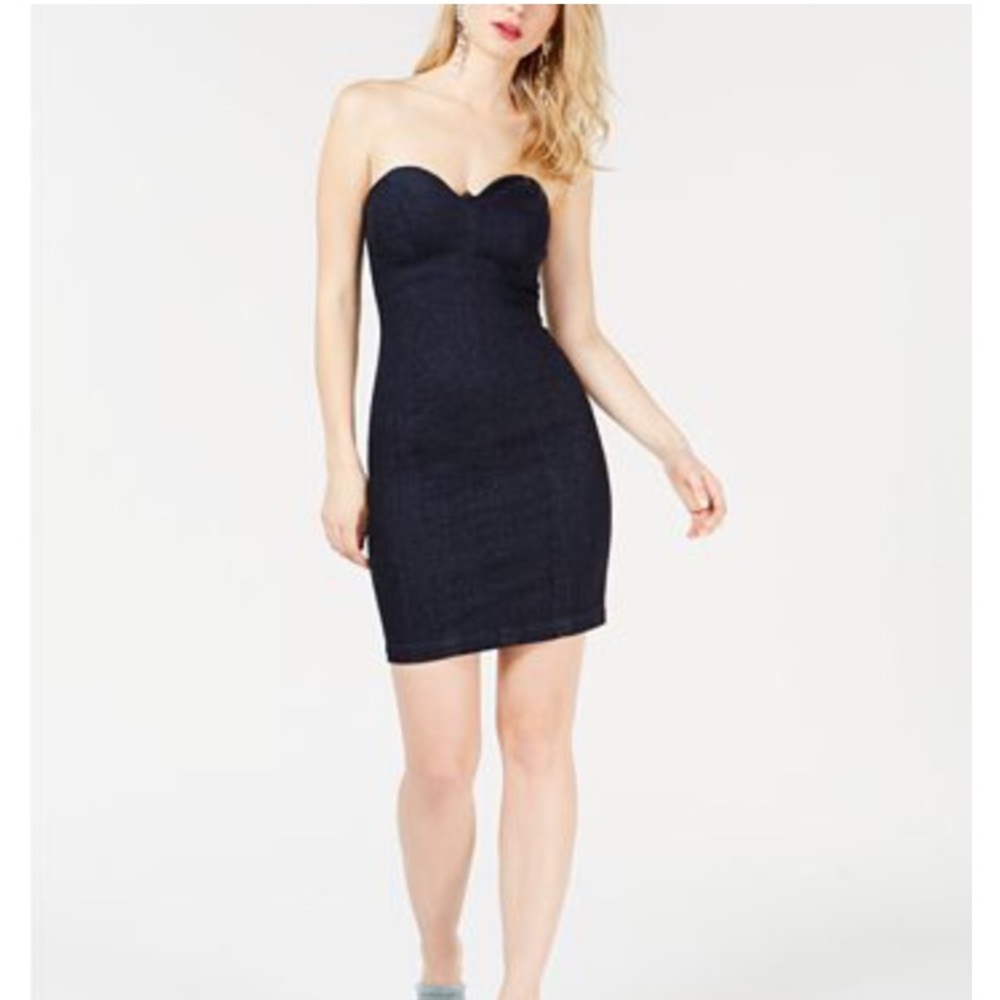 Guess denim mini bodycon dress